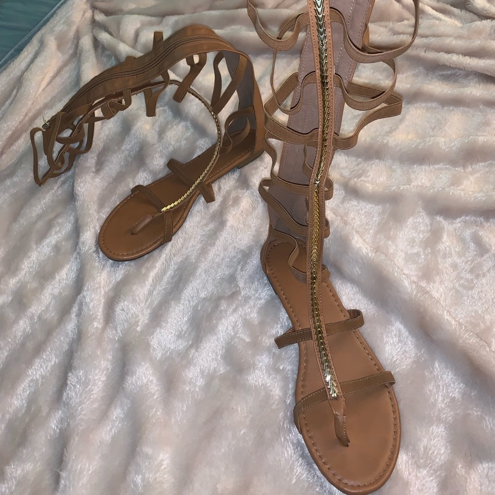 Knee High Gladiator Sandals
